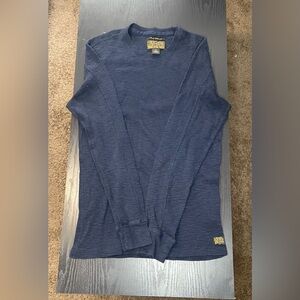 Lucky Brand Navy Waffle Thermal Tee